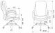 Кресло руководителя Бюрократ T-9950SL Fabric серый Alfa 44 крестов. металл хром