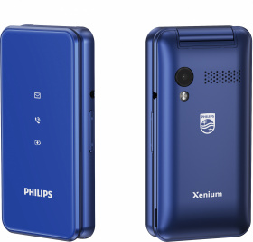 Мобильный телефон Philips E2601 Xenium синий раскладной 2Sim 2.4" 240x320 Nucleus 0.3Mpix GSM900/1800 FM microSD max32Gb