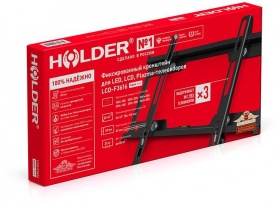 Кронштейн для телевизора Holder F3616-B черный 22"-47" макс.25кг настенный фиксированный