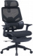 Кресло Cactus CS-CHR-MC01-BK черный сет./эко.кожа с подголов. крестов. пластик