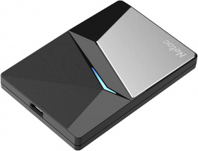 Накопитель SSD Netac USB-C 480Gb NT01Z7S-480G-32BK Z7S 2.5" черный