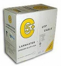 Кабель информационный Lanmaster LAN-5EUTP-GY кат.5е U/UTP не экранированный 4X2X24AWG PVC внутренний 305м серый