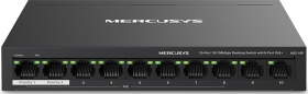 Коммутатор Mercusys MS110P (L2) 10x100Мбит/с 8PoE+ 65W неуправляемый