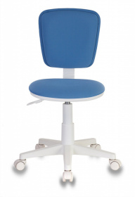 Кресло детское Бюрократ CH-W204NX голубой 26-24 крестов. пластик пластик белый