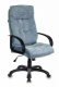 Кресло руководителя Бюрократ CH-824 Fabric серо-голубой Light-28 крестов. пластик