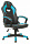 Кресло игровое Zombie GAME 16 черный/голубой эко.кожа/ткань крестов. пластик