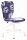 Кресло детское Бюрократ KD-W10 синий космопузики крестов. пластик пластик белый