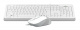 Клавиатура + мышь A4Tech Fstyler F1010 клав:белый/серый мышь:белый/серый USB Multimedia (F1010 WHITE)