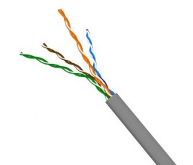 Кабель информационный Molex LITE CAA-00184 кат.5E U/UTP 4X2X24AWG PVC внутренний 305м серый