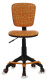 Кресло детское Бюрократ CH-204-F оранжевый жираф крестов. пластик подст.для ног