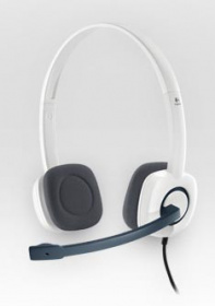 Наушники с микрофоном Logitech H150 белый/черный 1.8м накладные оголовье (981-000350)