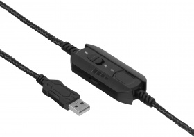 Наушники с микрофоном Оклик HS-L930G SNORTER черный 2.1м мониторные USB оголовье (1192375)