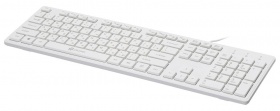 Клавиатура Оклик 500M белый USB slim Multimedia