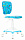 Кресло детское Бюрократ CH-W204/F голубой Sticks 06 крестов. пластик подст.для ног пластик белый