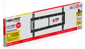 Кронштейн для телевизора Holder LCD-F6607 черный 42"-65" макс.60кг настенный фиксированный