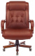 Кресло руководителя Бюрократ T-9926WALNUT светло-коричневый Leather Eichel кожа крестов. металл/дерево