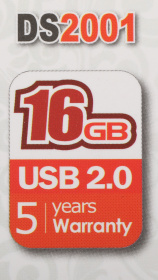 Флеш Диск Dato 16Gb DS2001 DS2001-16G USB2.0 черный