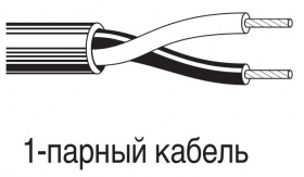 Кабель информационный Belden 8471.00U305 Multi-Conductor U/UTP не экранированный 1X2X16AWG PVC внутренний 305м хром