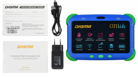 Планшет Digma CITI Kids MT8321 (1.3) 4C RAM2Gb ROM32Gb 7" IPS 1024x600 3G Android 9.0 синий 2Mpix 0.3Mpix BT WiFi Touch microSDHC 64Gb minUSB 2800mAh