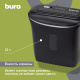 Шредер Buro Home BU-S506C черный (секр.P-4) фрагменты 5лист. 12лтр. пл.карты