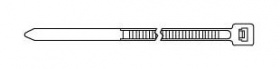 Стяжка эластомерная Hyperline GT-250IC 250x3.6мм (упак:100шт) полиамид белый