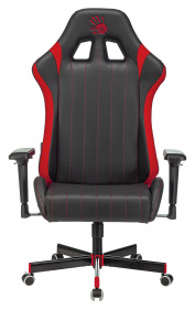 Кресло игровое A4Tech Bloody GC-990 черный/красный эко.кожа крестов. металл