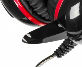Наушники с микрофоном A4Tech Bloody G300 черный/красный 1.8м мониторные оголовье (G300 BLACK+RED)