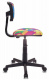 Кресло детское Бюрократ CH-299 мультиколор абстракция сетка/ткань крестов. пластик