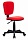 Кресло Бюрократ Ch-204NX красный 26-22 крестов. пластик