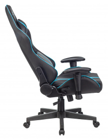 Кресло игровое A4Tech X7 GG-1200 черный/голубой эко.кожа крестов. пластик
