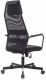 Кресло Бюрократ KB-5M черный TW-01 3C11 сетка/ткань с подголов. крестов. металл черный