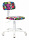 Кресло детское Бюрократ CH-W201NX мультиколор маскарад крестов. пластик пластик белый