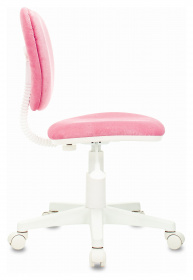 Кресло детское Бюрократ CH-W204NX розовый Velvet 36 крестов. пластик белый пластик белый