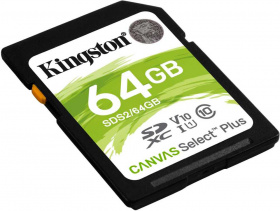 Флеш карта SDXC 64GB Kingston SDS2/64GB Canvas Select Plus w/o adapter
