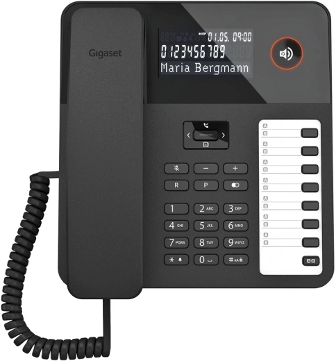 Телефон проводной Gigaset DESK 600 черный