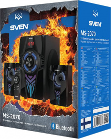 Колонки Sven MS-2070 2.1 черный 60Вт BT