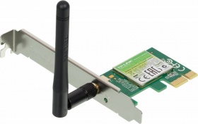 Сетевой адаптер Wi-Fi TP-Link TL-WN781ND N150 PCI Express (ант.внеш.съем) 1ант.