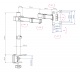 Кронштейн для мониторов Arm Media LCD-T03 черный 15"-32" макс.7кг настольный поворот и наклон верт.перемещ.