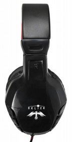 Наушники с микрофоном Оклик HS-L320G Phoenix черный/красный 1.9м мониторные оголовье (359482)