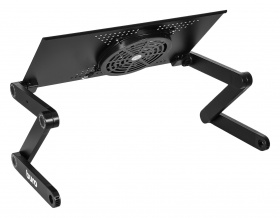 Стол для ноутбука Buro BU-803 складн. столешница металл черный 48x48x26см