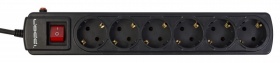 Сетевой фильтр Ippon BK212 1.8м (6 розеток) черный (коробка)