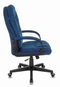 Кресло руководителя Бюрократ CH-868N Fabric темно-синий Velvet 29 крестов. пластик