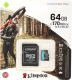 Флеш карта microSDXC 64GB Kingston SDCG3/64GB Canvas Go! Plus + adapter