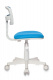 Кресло детское Бюрократ CH-W299 голубой TW-31 TW-55 крестов. пластик пластик белый