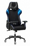 Кресло игровое Zombie VIKING 4 AERO черный/синий ткань/эко.кожа с подголов. крестов. пластик