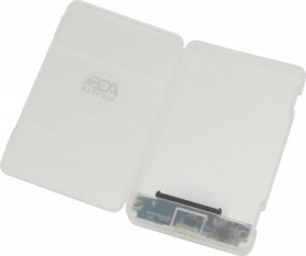 Внешний корпус для HDD/SSD AgeStar 31UBCP3 SATA USB3.1 пластик белый 2.5"