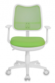 Кресло детское Бюрократ Ch-W797 салатовый TW-03A сиденье салатовый TW-18 сетка/ткань крестов. пластик пластик белый