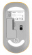 Клавиатура + мышь Acer OCC200 клав:желтый/белый мышь:белый/желтый USB беспроводная slim Multimedia (ZL.ACCEE.002)