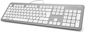 Клавиатура Hama KC-700 серебристый USB