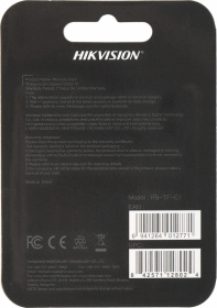 Флеш карта microSDXC 128GB Hikvision HS-TF-C1(STD)/128G/ZAZ01X00/OD C1 V30 w/o adapter